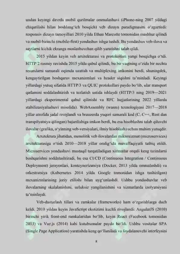 “Ahmad School” o‘quv markazining internet sahifasini ishlab chiqish 7