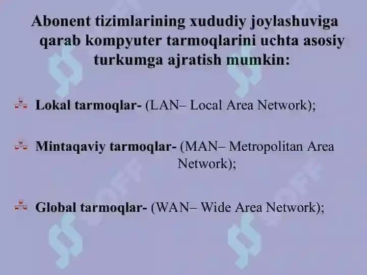 Kompyuter tarmoqlari 5