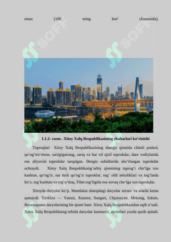 Xitoyning  iqtisodiy-geografik tasnifi. 7