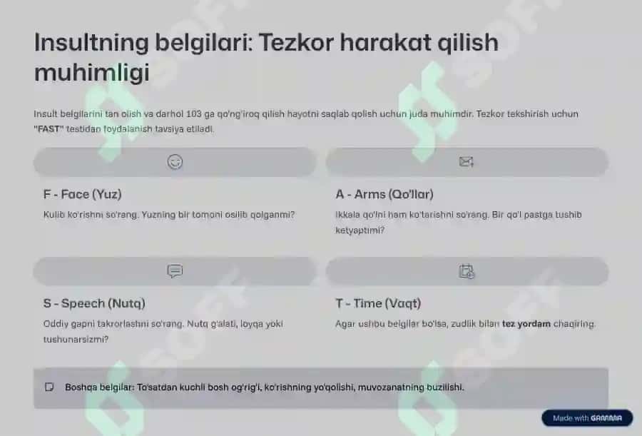 Insult kasalligi: Oldini olish va davolash 4
