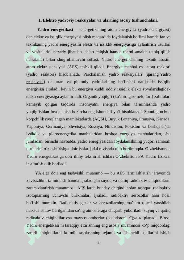 ELEKTRO YADRO REAKSIYALARI. 4