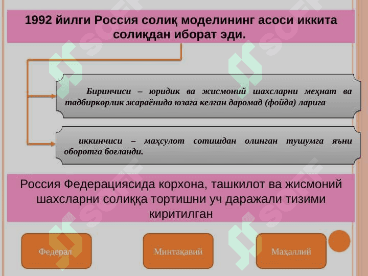 Россия Федерацияси солиқ тизими 6