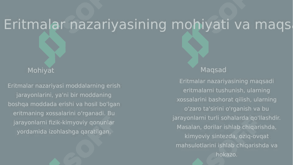 Eritmalar Nazariyasi 2