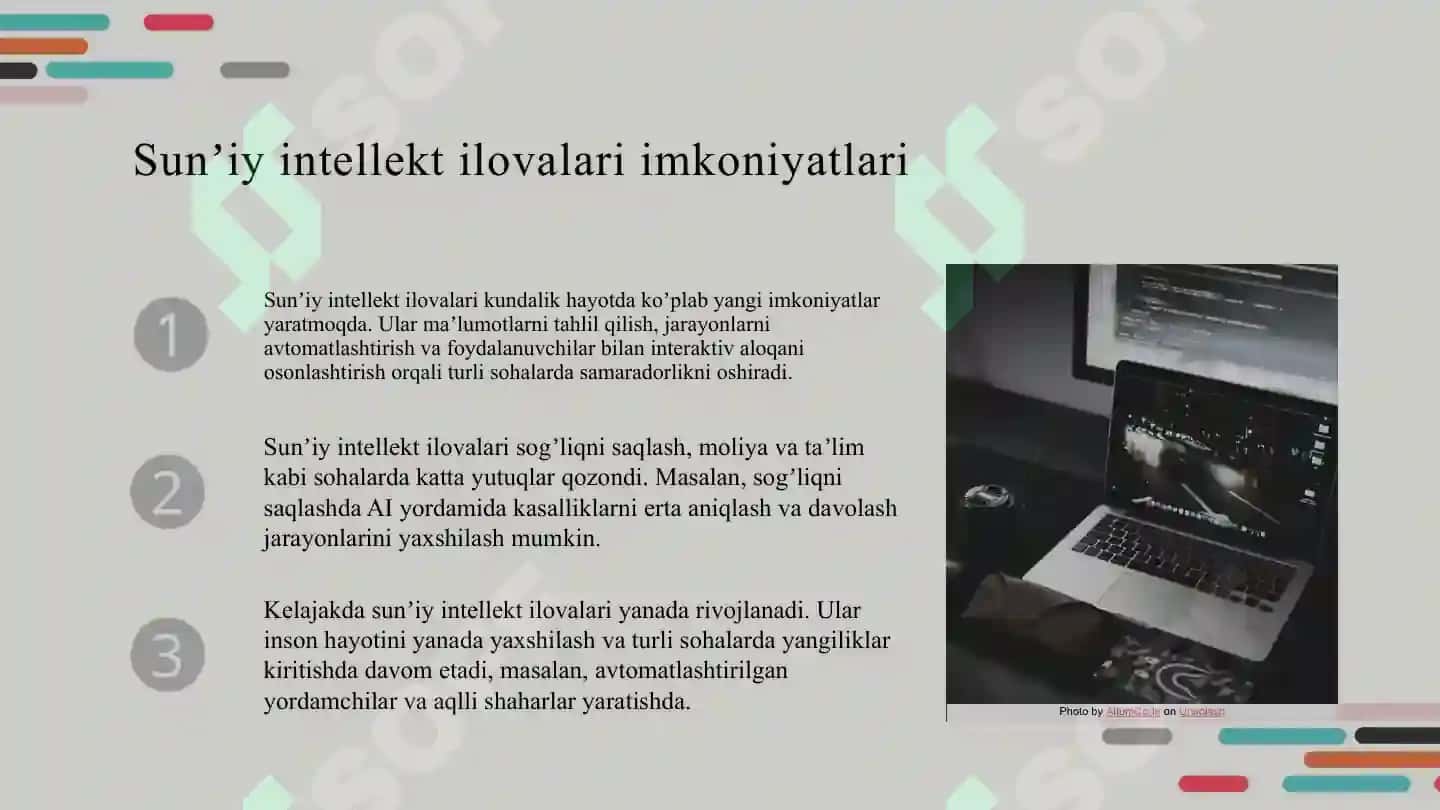 Hozirgi kunda mashhur sun'iy intellekt ilovalari 4