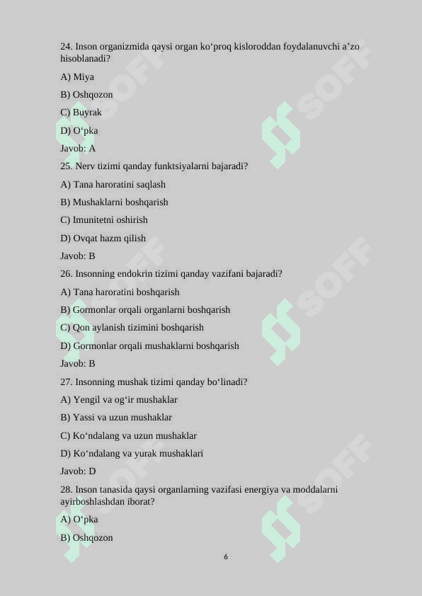 8-sinf Biologiya fanidan mavzulashtirilgan 100 ta test savollari va javoblari bilan.docx 6