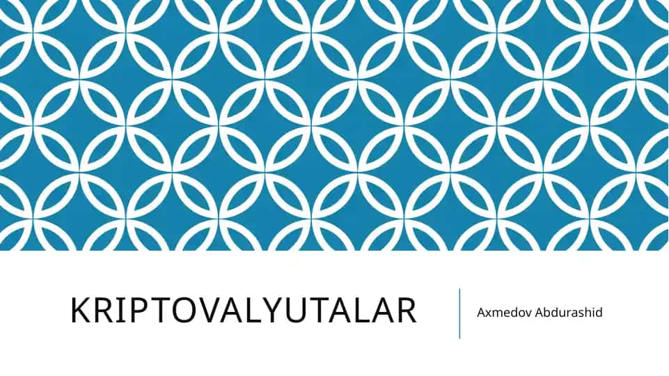 Kriptovalyutalar
