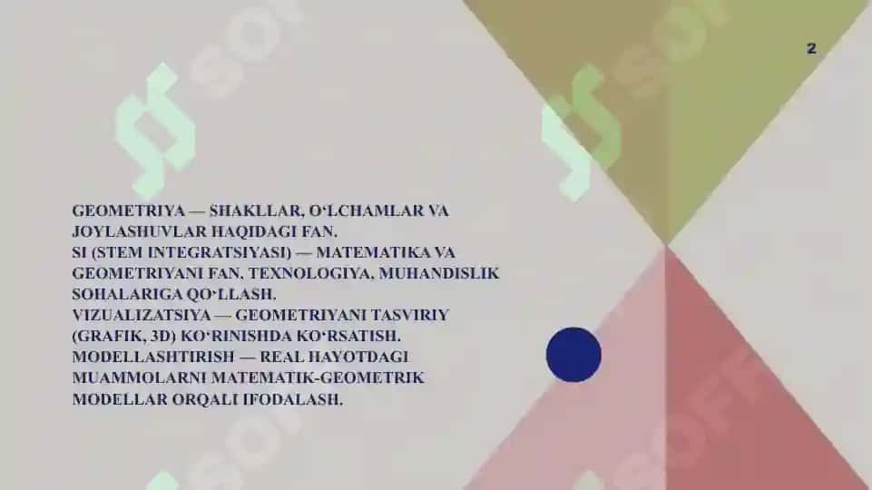 Geometriya va SI. 2