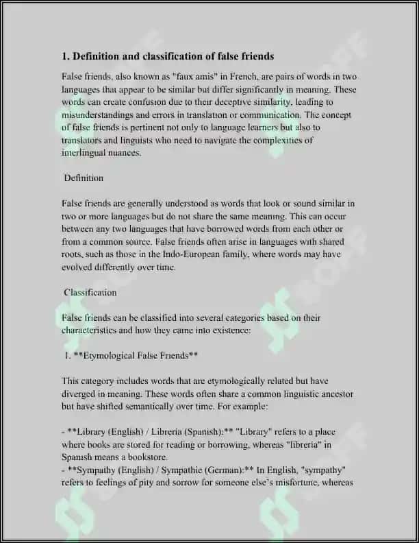 FALSE FRIENDS OF A TRANSLATOR 3