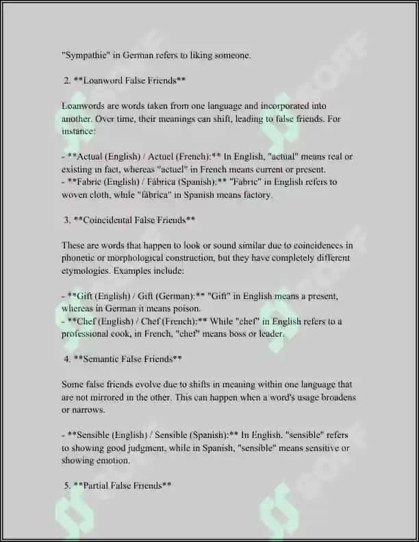 FALSE FRIENDS OF A TRANSLATOR 4