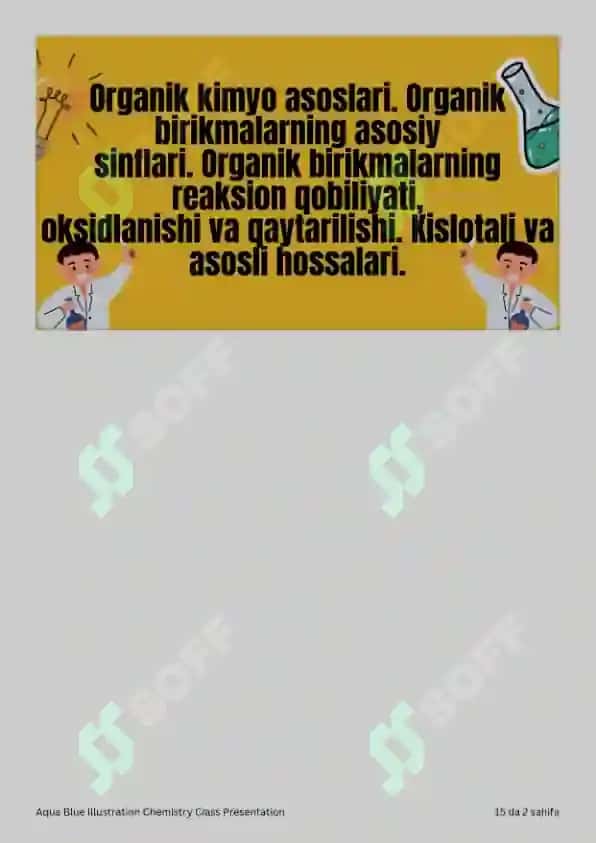 Organik birikmalar 2