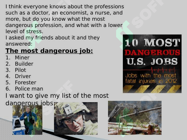 The most dangerous jobs 2