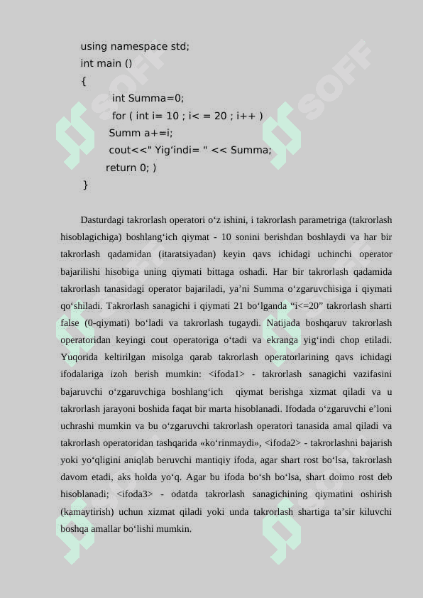 TAKRORLANISH OPERATORLARI 4