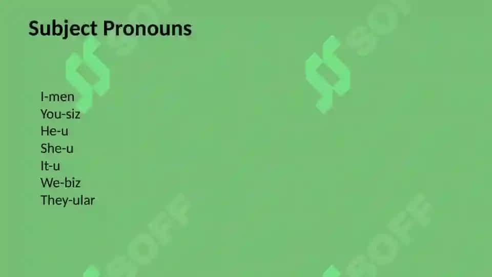 Pronouns 3