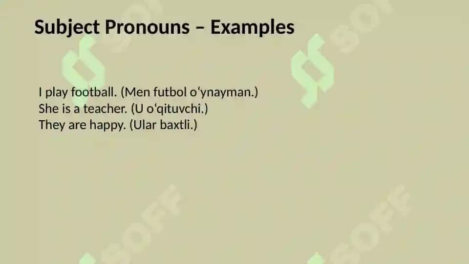 Pronouns 4