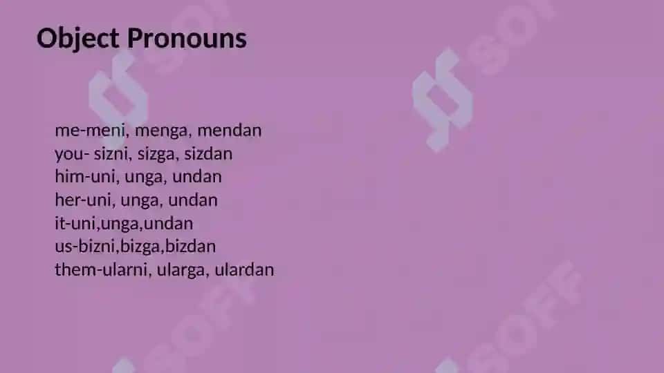 Pronouns 5