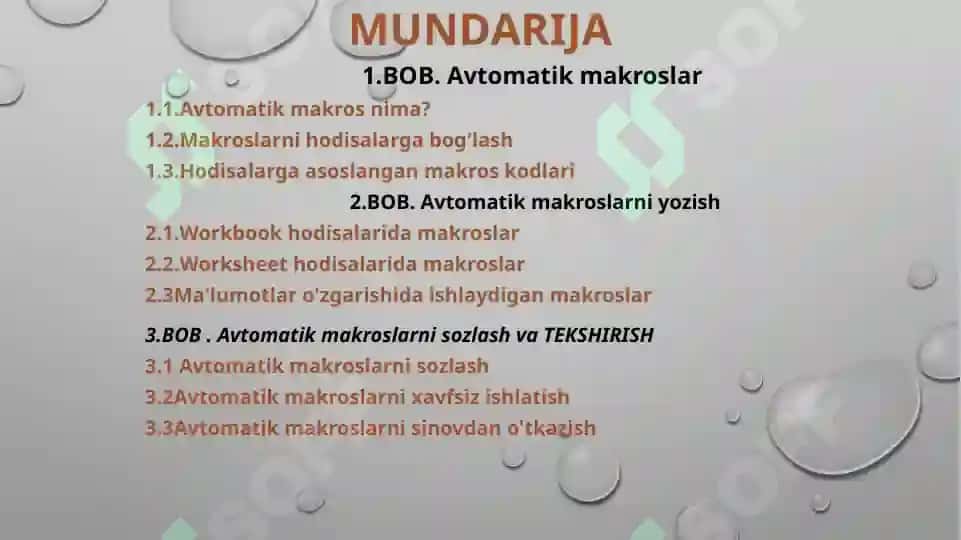 Avtomatik Tarzda Bajariluvchi Makroslar 2