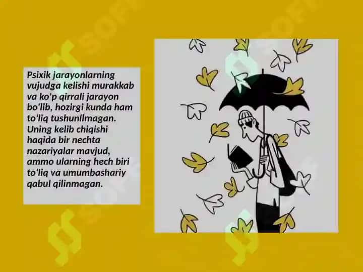 JKSX. Psixik jarayonlar. 2