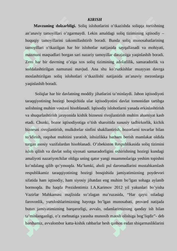 Jismoniy shaxslardan olinadigan mol-mulk solig’i va uning ahamiyati 3