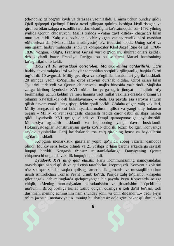 XVIII ASRDAN 1870 YILLARGACHA FRANSIYA 8
