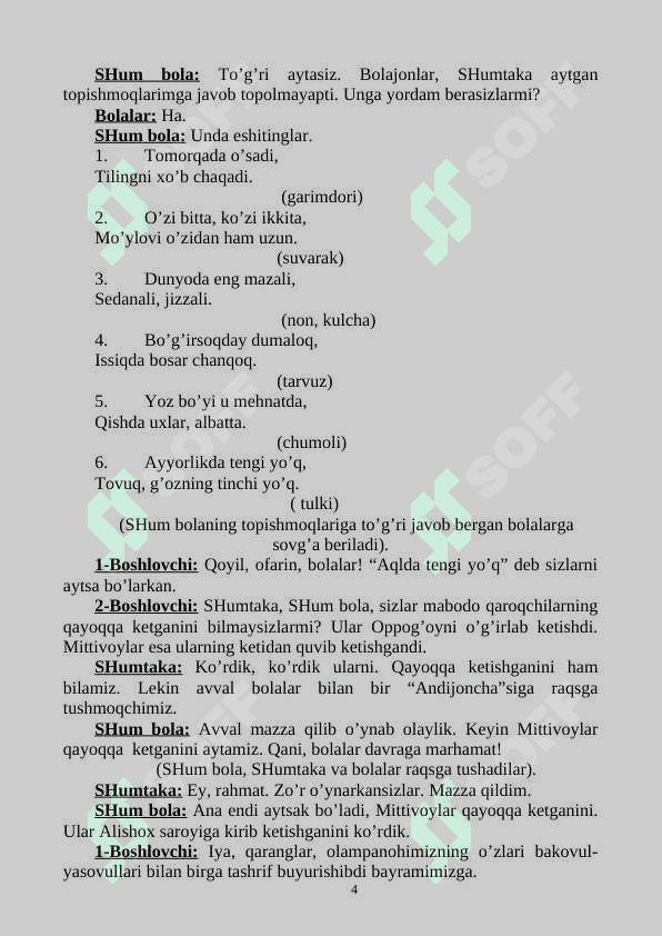 Ÿangi tadbir senariysi 4