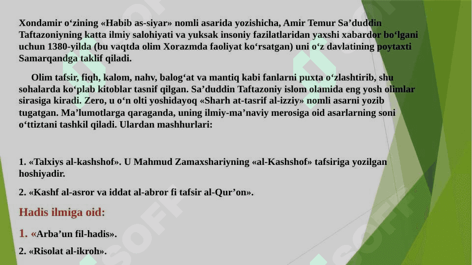 SA’DUDDIN TAFTAZONIY 4