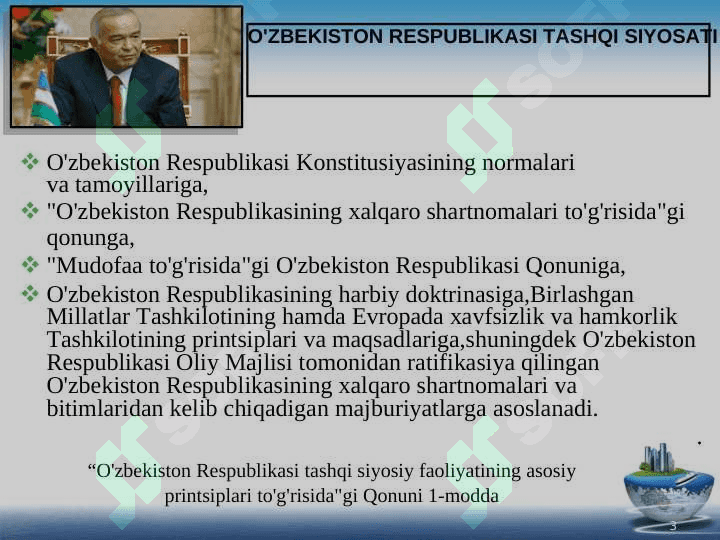 O‘zbekiston – BMT hamkorligi haqida internet manbalari taqdimot 24 3