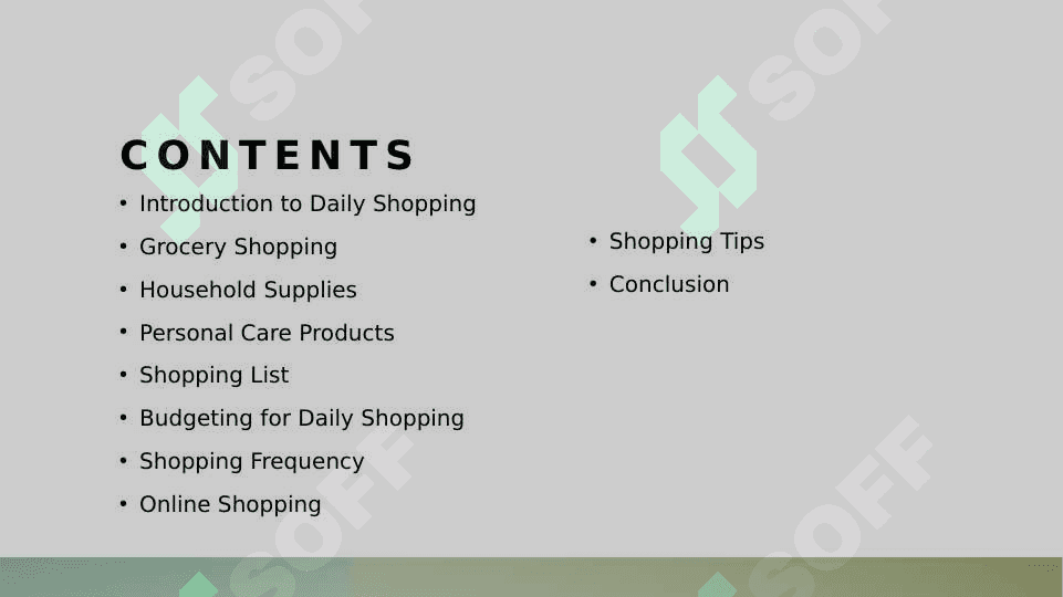 Daily shopping 2