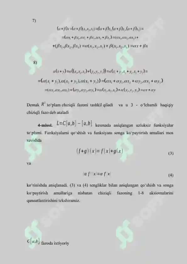 Ajralmagan yadroli ba'zi Fredgolm integral operatorlar 5