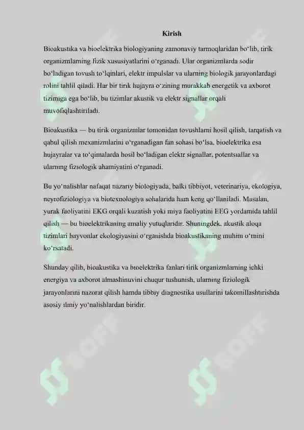 Bioakustika va bioelektrika 2