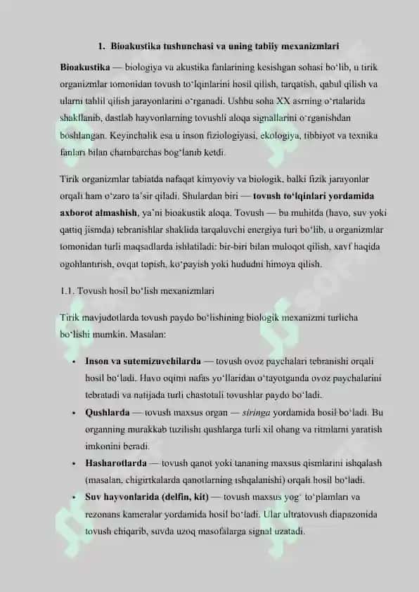 Bioakustika va bioelektrika 3