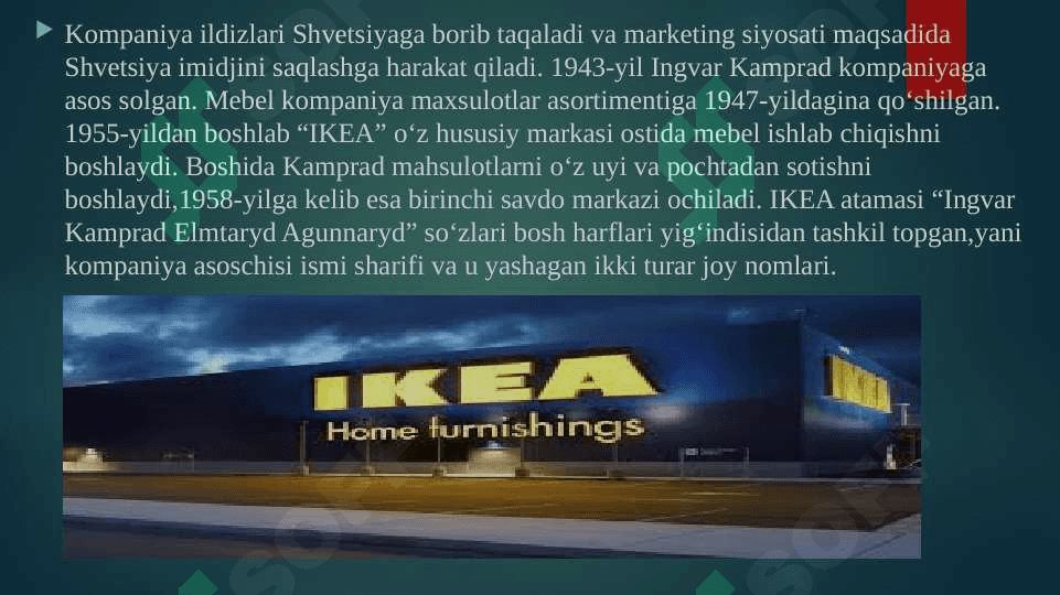 Ikea kompaniyasi pptx 3