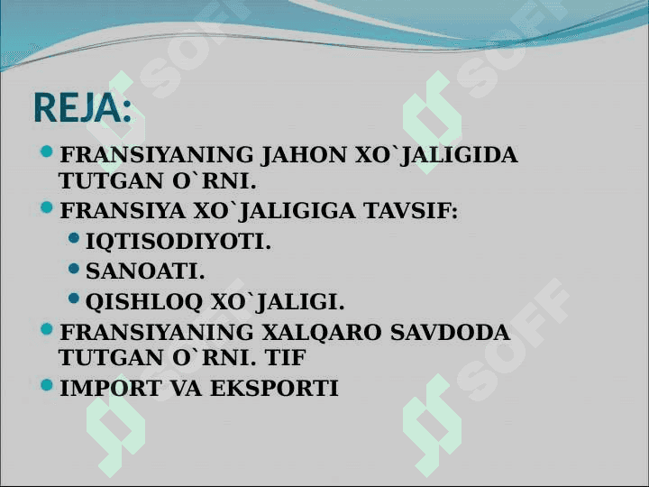 Fransiya respublikasining iqtisodiyoti 2