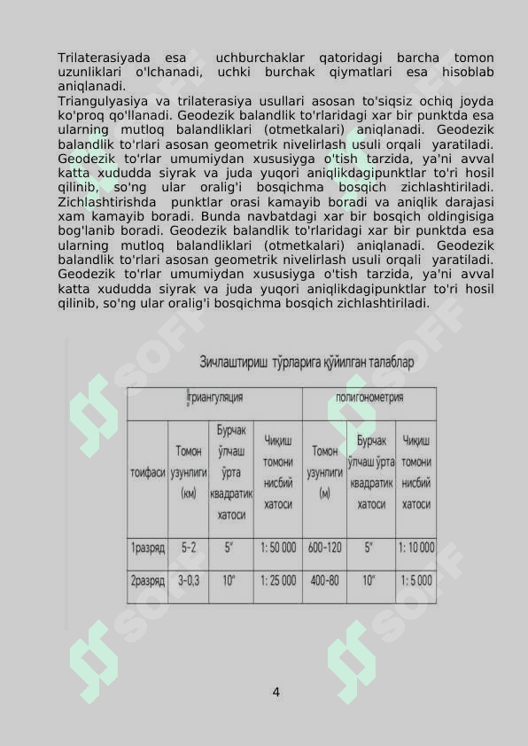 Geodezik to'rlar va ularning turlari 3