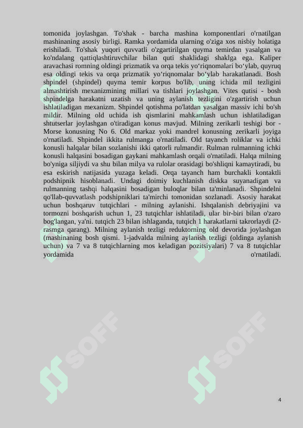CNC dastgohlarida qismlarga ishlov berishning texnologik jarayonini loyihalash 4