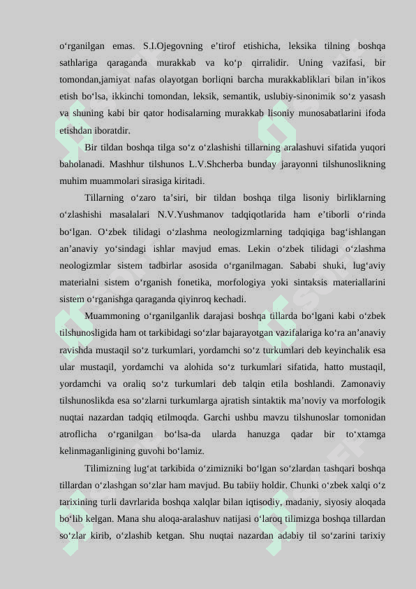 O‘ZBEK TILI LEKSIKASI 4