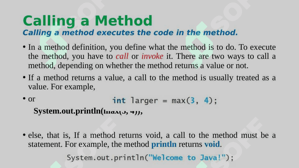 Method in Java 6