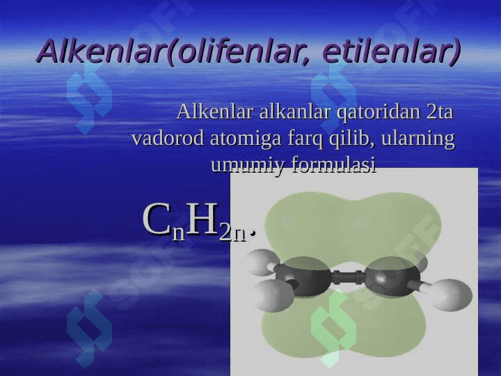 Alkenlar.Olinishi. Kimyoviy xossalari 2