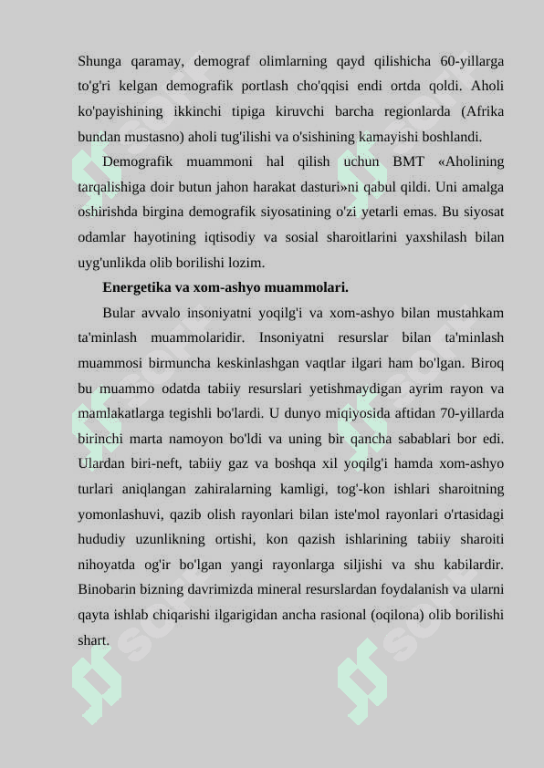 BUGUNGI KUNDAGI GLOBAL MUAMMOLAR 4