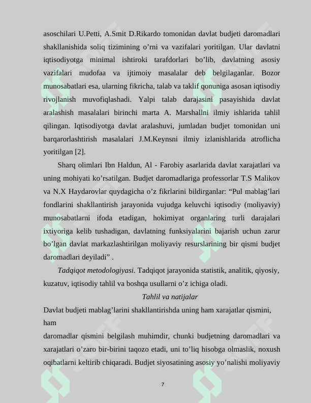 BYUDJETDAN MOLIYALASHTIRISH TIZIMI 7