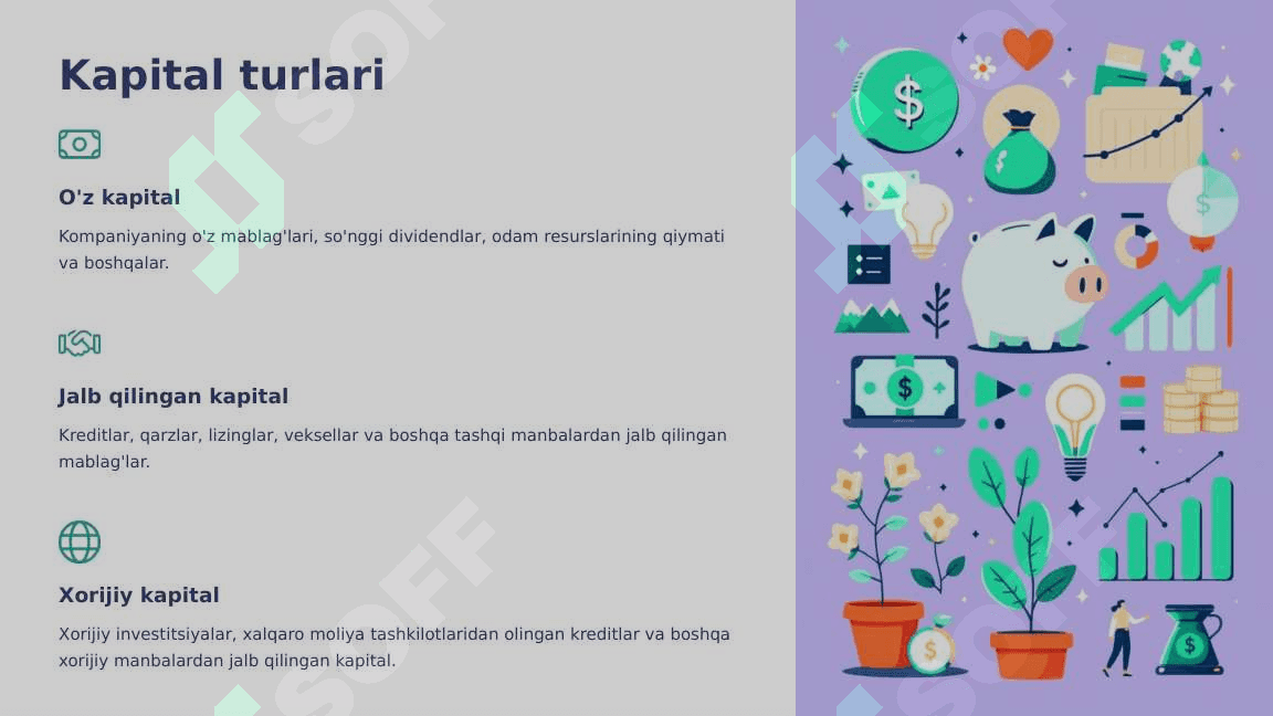 Kapital tarkibi va kapital qiymati 3