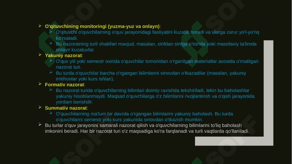 Nazorat turlari shaklari va metodlari 7