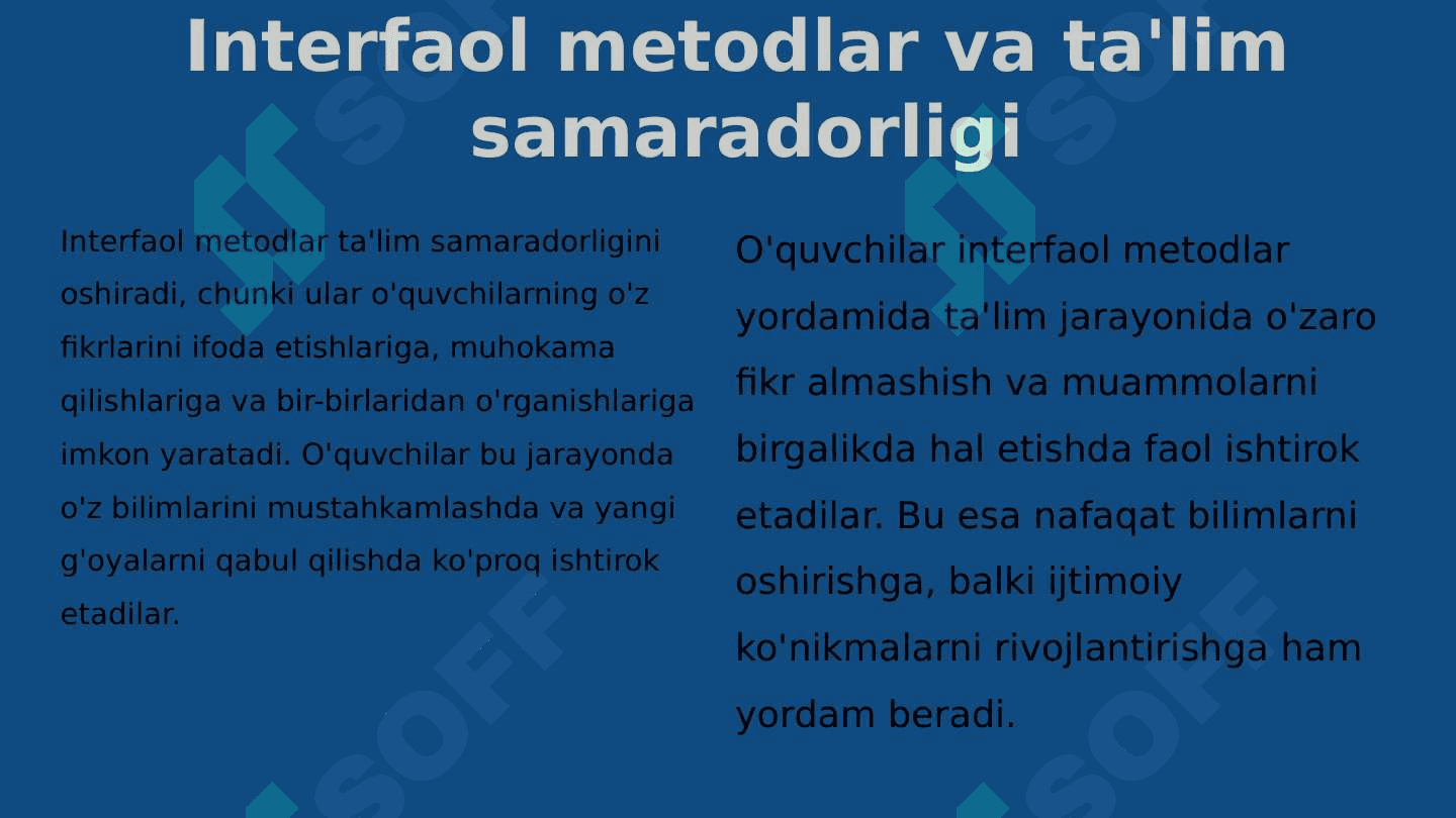 Oʻqitishda interfaol metodlar 6