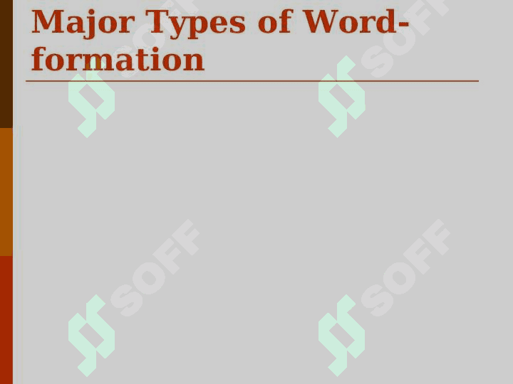 THE WORD-FORMING SYSTEM OF ENGLISH 6
