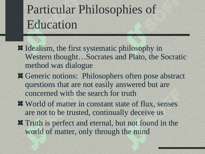 The Philosophy of Education 5