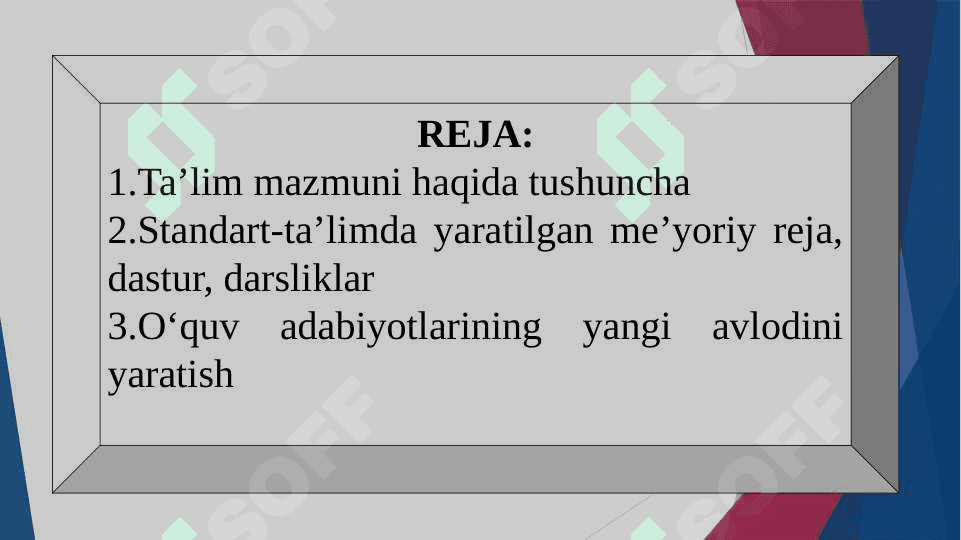Ta’lim mazmuni 2