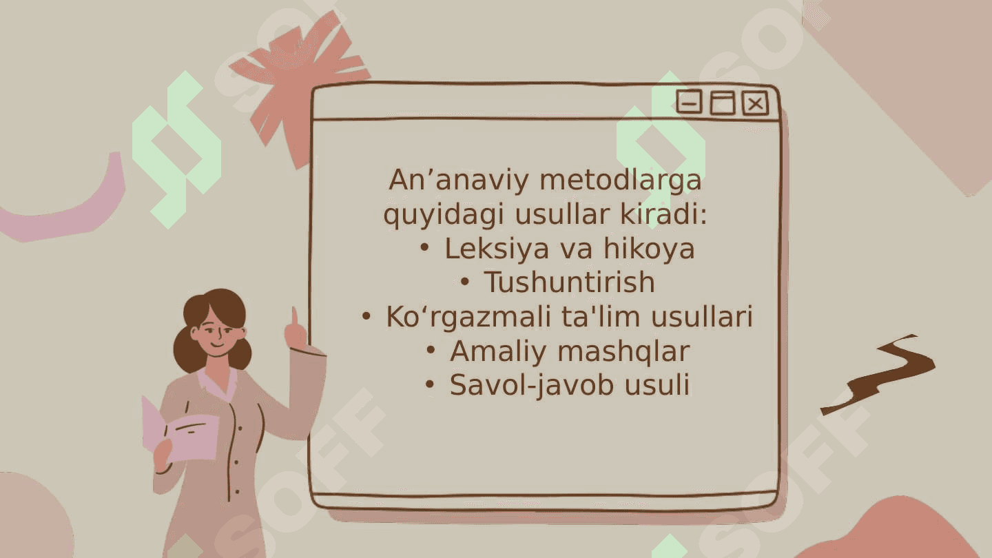 AN’ANAVIY O’QITISH METODLARI 6