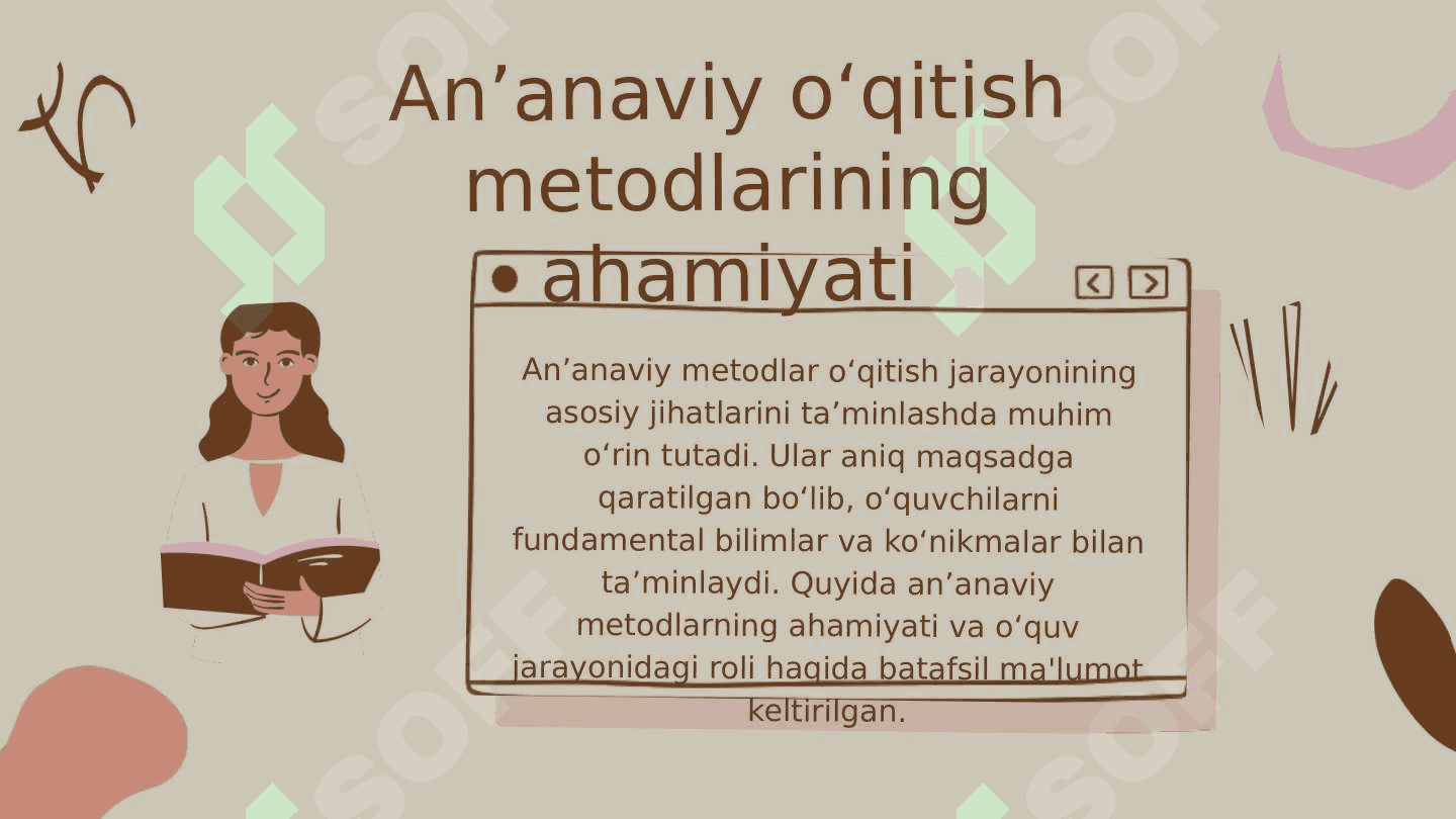 AN’ANAVIY O’QITISH METODLARI 7