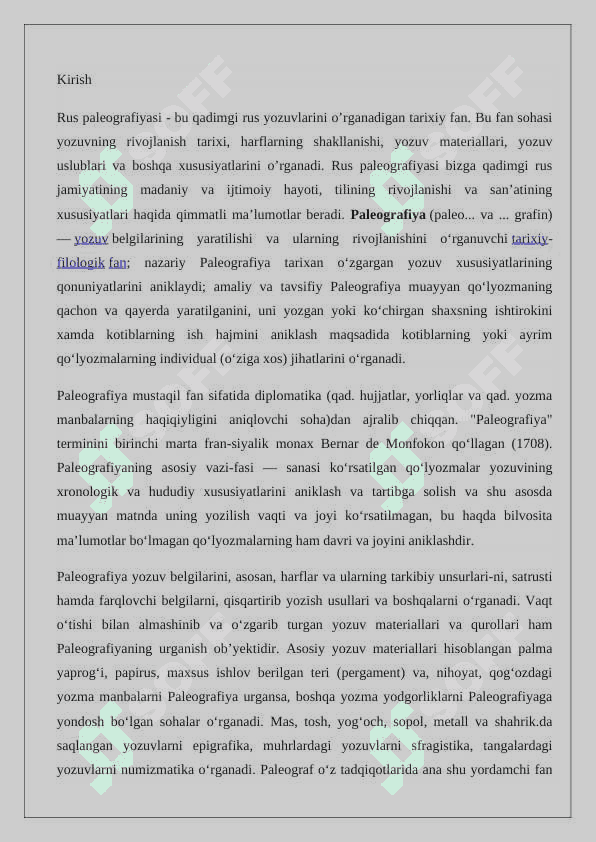 Rus paleografiyasi tarixi 2