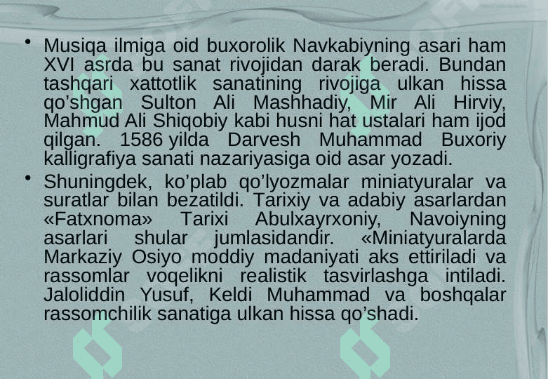 Xonliklar davri etiketi  24 7