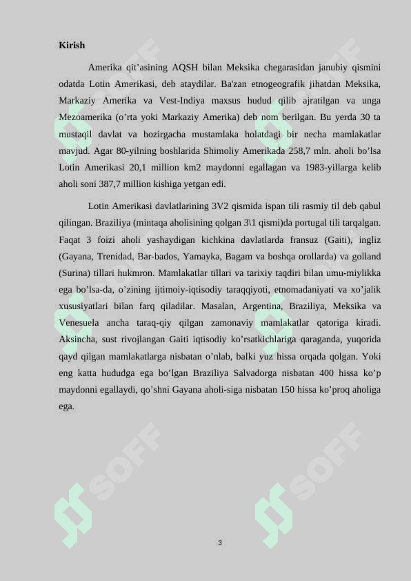 Markaziy Amerika xalqlari xo‘jaligi va madaniyati 3